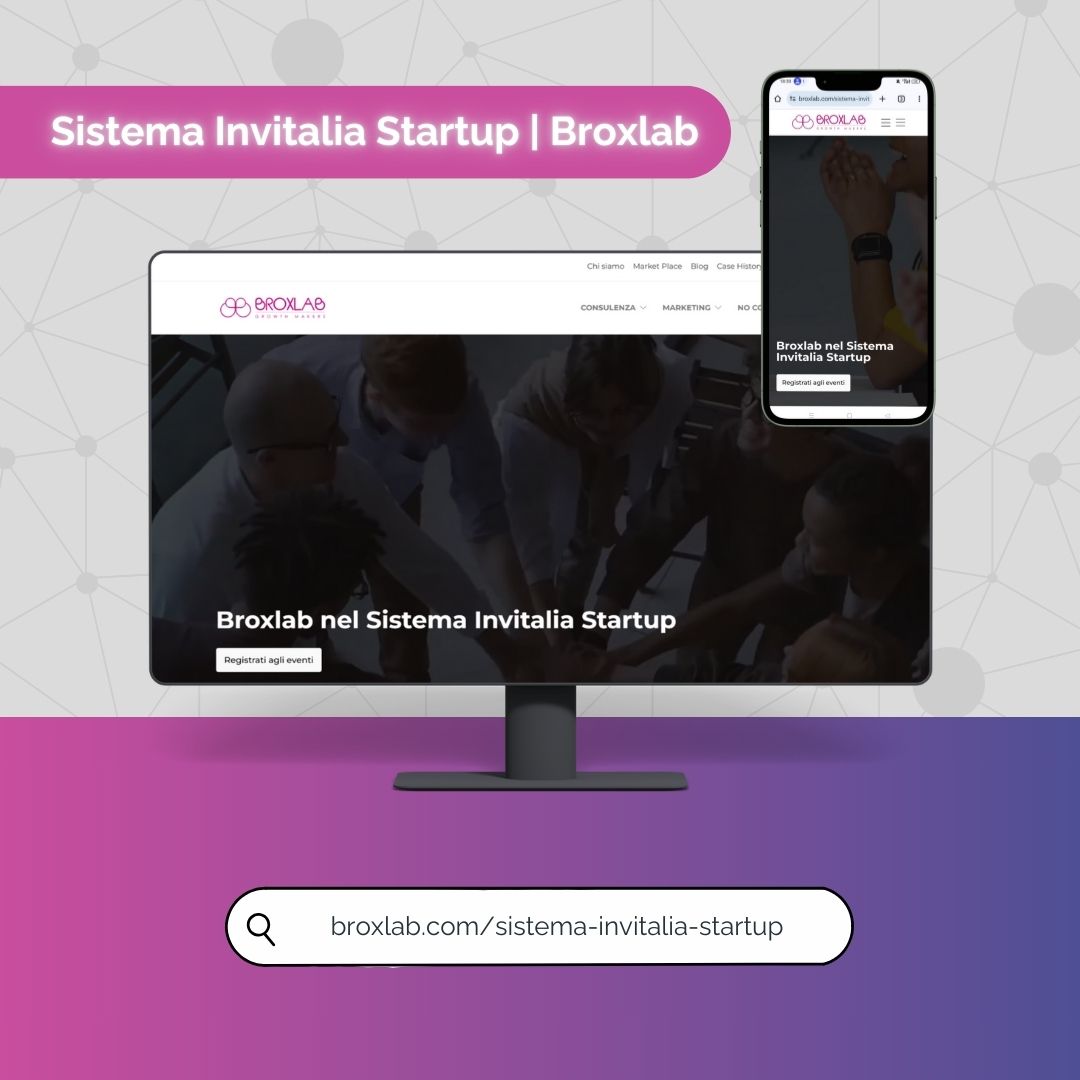 Sistema Invitalia Startup_landing page Broxlab_Tiziano Mancusi Web Designer Basilicata